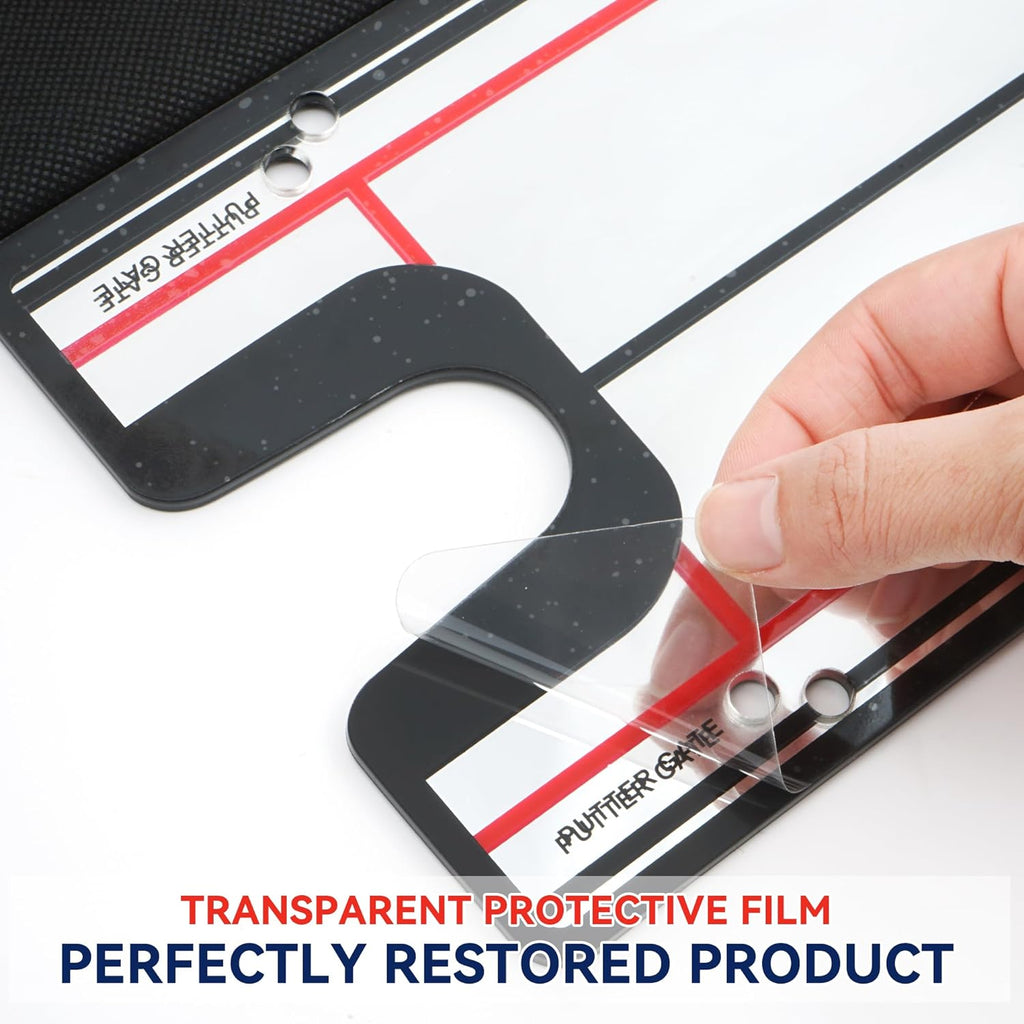 Golf Putting Mirror Training Aid - 12'L X 6'W Acrylic with Putter Line Mirrored, Putting Trainer for Golfer Align Eyes, Body, Putter Face, Golf Training Aid Equipment